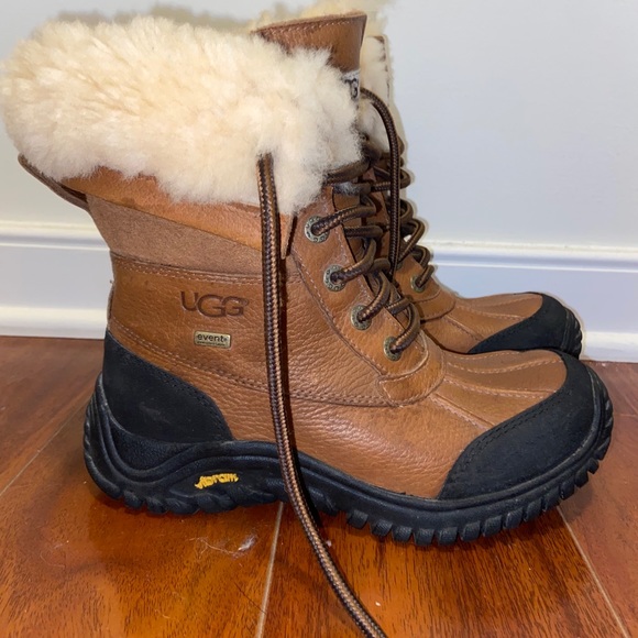 UGG WOMEN'S ADIRONDACK III SNOW, CHESTNUT, SIZE 6 - Picture 2 of 7